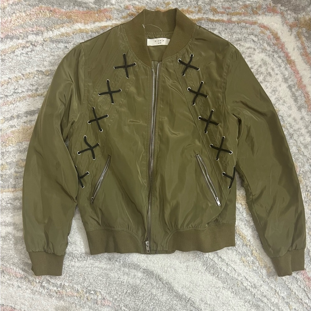 Green Bomber Jacket - Picture 4 of 7